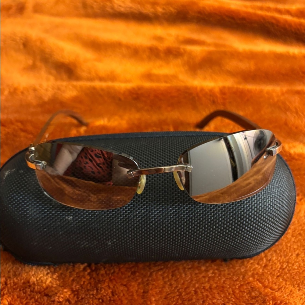 Cartier Gold and Brown Men's Glasses